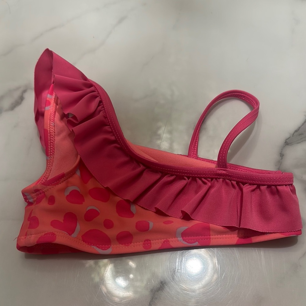 Cat & Jack Pink Heart Kids Swim Bikini - Picture 5 of 7
